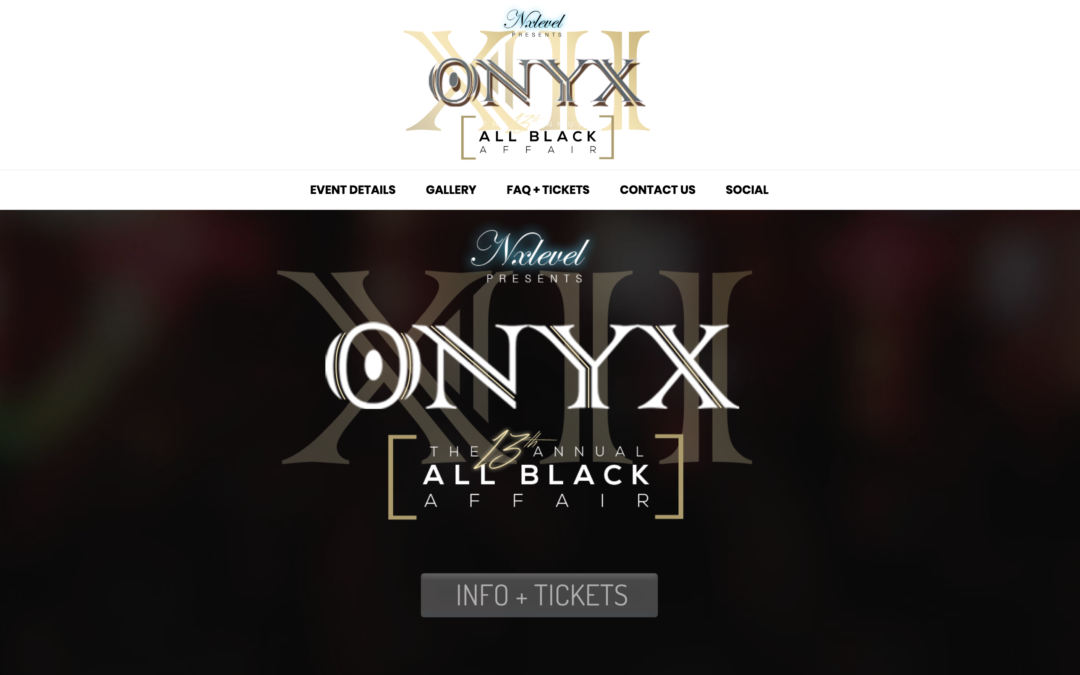 Nxlevel Entertainment: ONYX All Black Affair